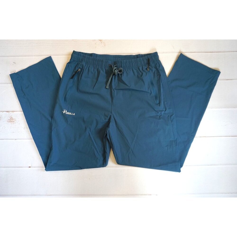 Pudolla Men’s Athletic Jogger Pants Lightweight Quick-Dry - Size M